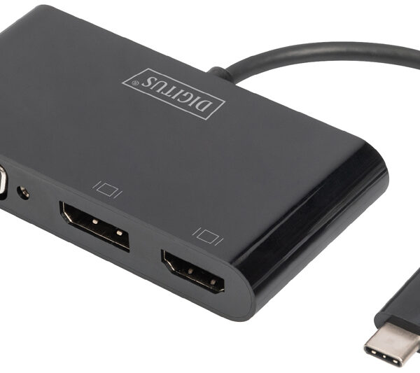 DIGITUS USB-C 3in1 Triple monitor-adapter (HDMI, DP, VGA)