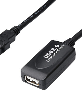 DIGITUS USB verlengkabel, stekker-koppeling, 15,0 m