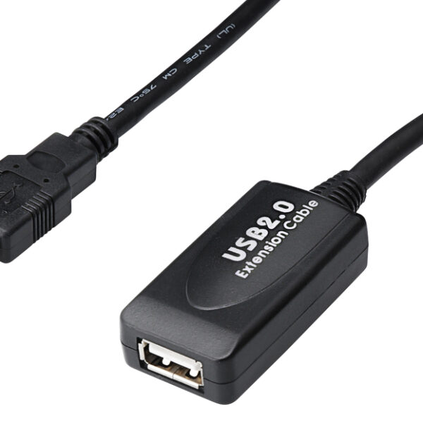 DIGITUS USB verlengkabel, stekker-koppeling, 15,0 m