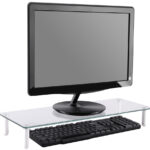 DIGITUS monitorstandaard, glas, wit