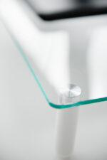 DIGITUS monitorstandaard, glas, wit