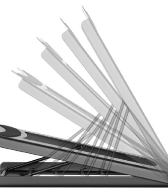 DIGITUS mobiele Notebook-standaard, van staal, zwart