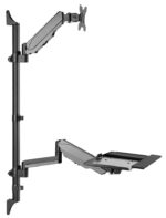 DIGITUS zit-/sta werkplek voor wandmontage