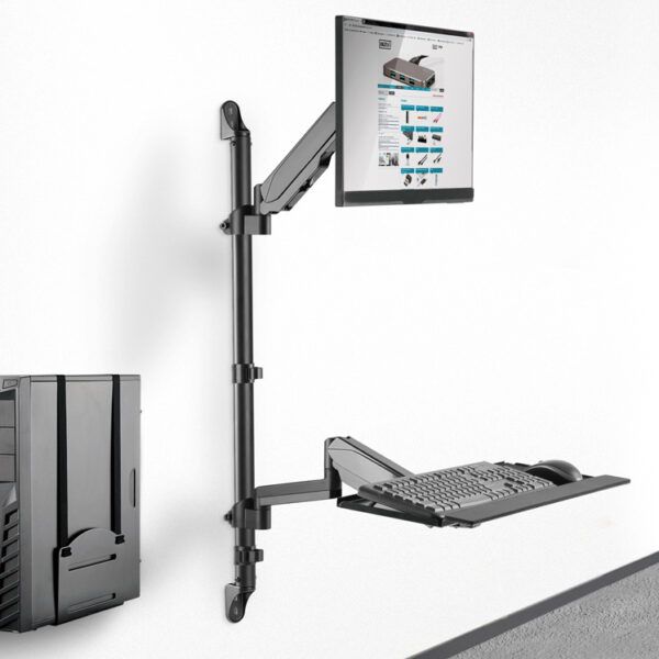 DIGITUS zit-/sta werkplek voor wandmontage