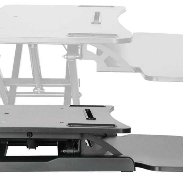 DIGITUS zit-sta werkstation, in hoogte verstelbaar 110-505 mm, zwart