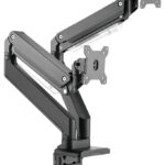 DIGITUS Universal Dual-monitorarm, klembevestiging, zwart