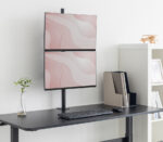 DIGITUS universele dual monitorarm, verticaal, zwart