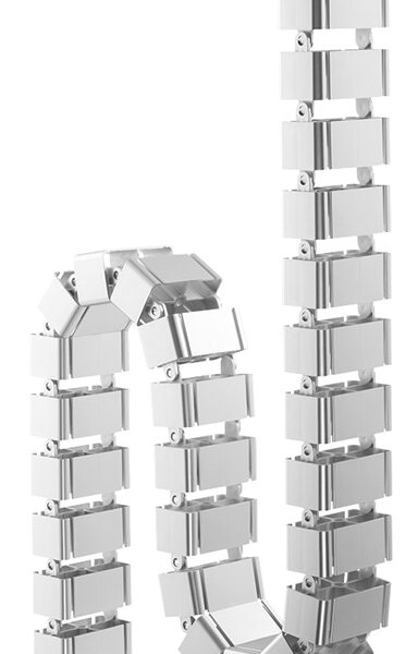 DIGITUS kabelmanagement kabelslang, kleur: zilver