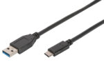 DIGITUS USB 3.0 kabel, USB-C - USB-A stekker, 1,0 m