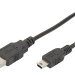 DIGITUS USB 2.0 aansluitkabel, USB-A - Mini USB-B, 1,0 m