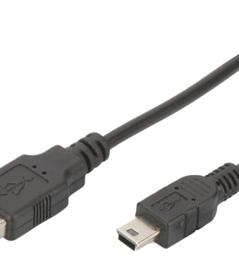 DIGITUS USB 2.0 aansluitkabel, USB-A - Mini USB-B, 1,0 m