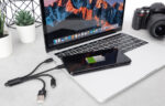 DIGITUS 3-in-1 laadkabel, USB A-Lightning + Micro USB+USB-C, 0,15 m
