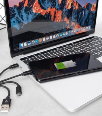 DIGITUS 3-in-1 laadkabel, USB A-Lightning + Micro USB+USB-C, 0,15 m