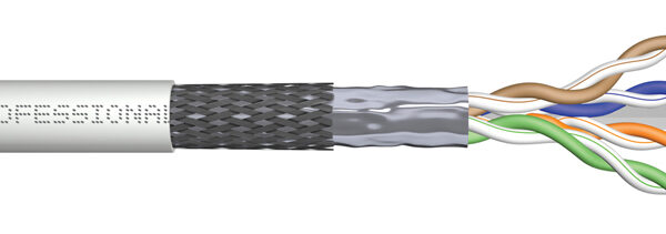 DIGITUS ruw patchkabel Cat. 6, SF/UTP, 305 m, grijs