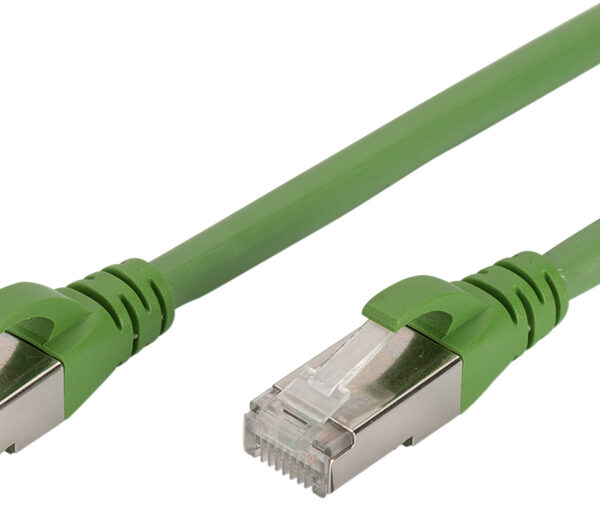 DIGITUS patchkabel PUR, Cat. 6A, S/FTP, 5,0 m, groen