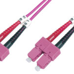 DIGITUS LWL patchkabel, SC-Duplex - SC-Duplex, OM4, 2,0 m