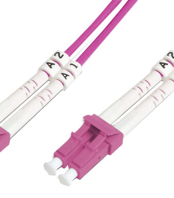 DIGITUS LWL patchkabel, LC-Duplex - LC-Duplex, OM4, 1,0 m