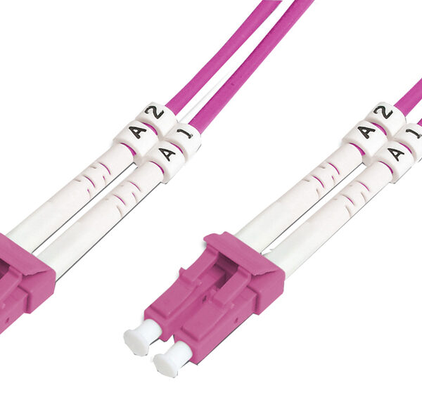 DIGITUS LWL patchkabel, LC-Duplex - LC-Duplex, OM4, 1,0 m