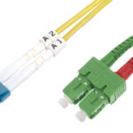 DIGITUS LWL Patchkabel, LC-Duplex - SC-Duplex, OS2, 2,0 m