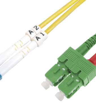 DIGITUS LWL Patchkabel, LC-Duplex - SC-Duplex, OS2, 2,0 m