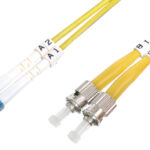 DIGITUS LWL Patchkabel, LC-Duplex - 2 x ST, OS2, 2,0 m