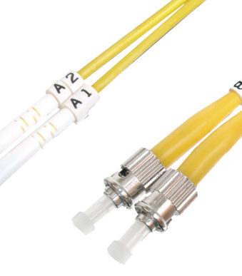 DIGITUS LWL Patchkabel, LC-Duplex - 2 x ST, OS2, 2,0 m