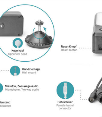 DIGITUS Smart Full HD-buitencamera met LED-schijnwerper