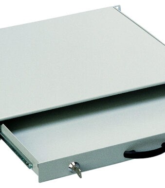 DIGITUS 19´ toetsenbordlade, 1 HE, lichtgrijs (RAL7035)