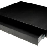 DIGITUS 19' toetsenbordlade, 1 HE, zwart (RAL9005)