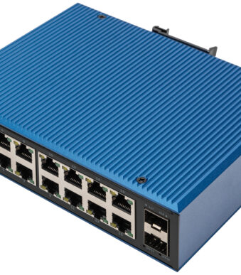 DIGITUS Industrial Gigabit Ethernet Switch Unmanaged, 16-poorts