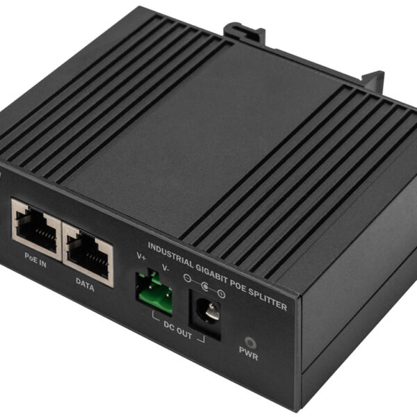 DIGITUS Gigabit Ethernet Industrial PoE Splitter, 60 W