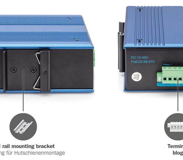 DIGITUS Industriële Gigabit Ethernet Switch, 4+2 poorten