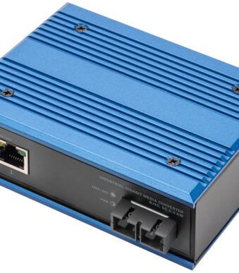 DIGITUS industriële Gigabit mediaconverter RJ45, 0,5km