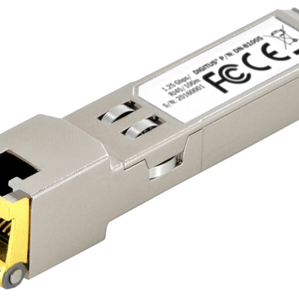 DIGITUS Mini Gbic Transreceiver module, SFP, RJ45, 100 m