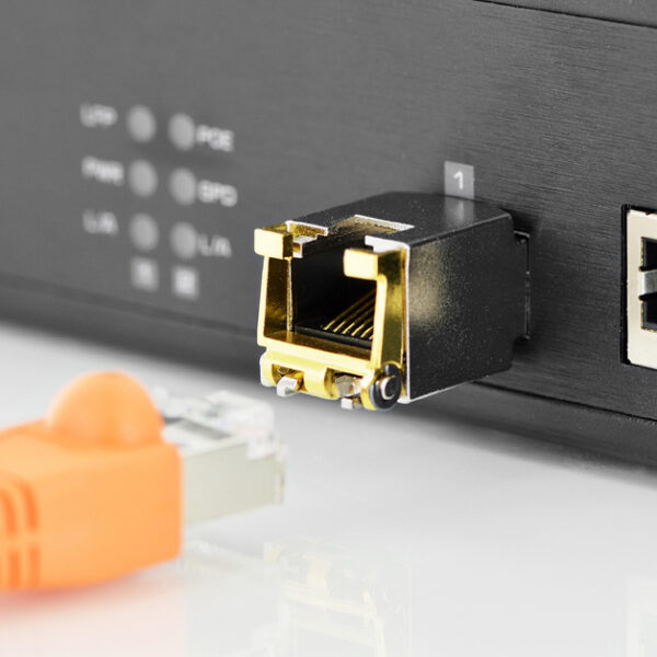 DIGITUS Mini Gbic Transreceiver module, SFP, RJ45, 100 m