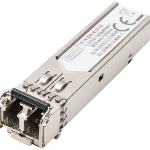 DIGITUS Industrial mini GBIC (SFP) module, 1,25 Gbps, 550 m