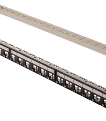 DIGITUS 19´ modulair Patch Panel Cat. 6A, 24 poorts, zwart