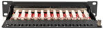DIGITUS 10' Patch Panel Cat. 6A, afgeschermd, 12-poorts, 1HE