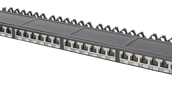 DIGITUS 19´ Patch Panel Cat. 6, klasse EA, 24 poorts, zwart