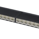 DIGITUS 19´ Patch Panel Cat. 6, klasse E, 24 poorts, zwart