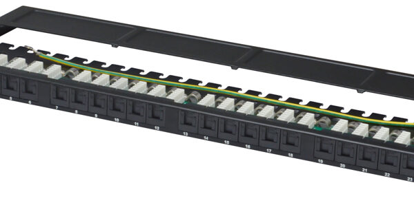 DIGITUS 19´ Patch Panel Cat. 6, klasse E, 24 poorts, zwart