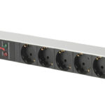 DIGITUS 19´ stekkerdozenlijst 7-voudig, met overspanningsbescherming