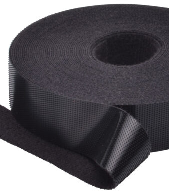 DIGITUS Kabelbinder klittenband, 20 mm x 10 m, zwart