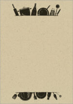 sigel Design-papier 'Kitchen utensils', DIN A4, 100 g/m2