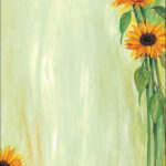 sigel Design-papier, DIN A4, 90 g/m2, motief ´Zonnebloem´, 25 vel