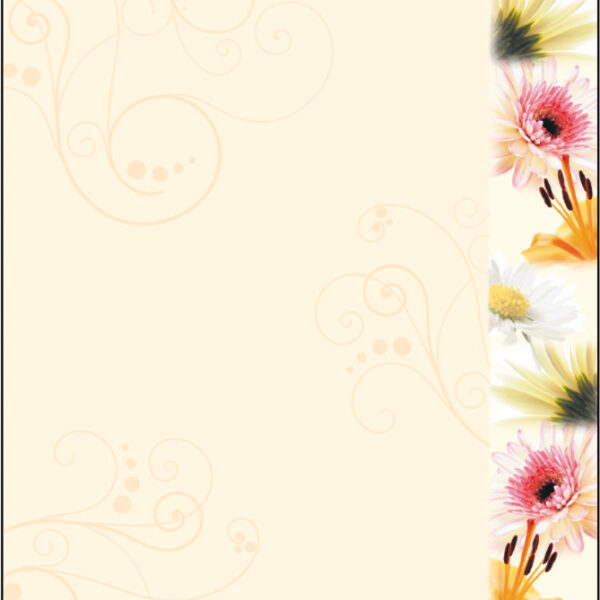 sigel Design-papier, DIN A4, 90 g/m2, motief ´Bloemenstijl´, 50 vel