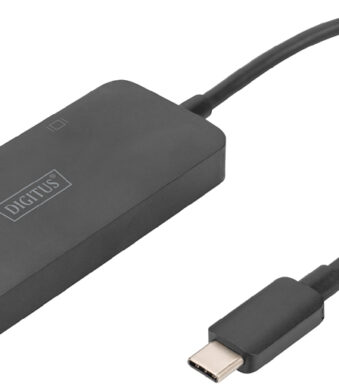 DIGITUS MST Video Hub, 3 poorts, USB-C - 3x displayPort
