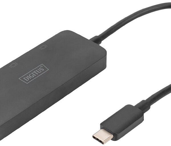 DIGITUS MST Video Hub, 3 poorts, USB-C - 3x displayPort