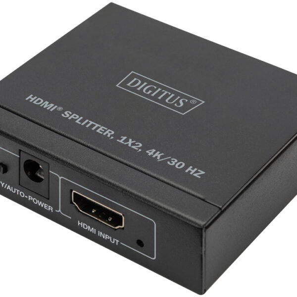 DIGITUS 4K HDMI Splitter, 1x2, 4K / 30 Hz, zwart
