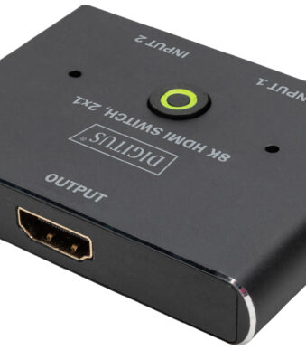 DIGITUS 8K HDMI Switch, 2x1, zwart